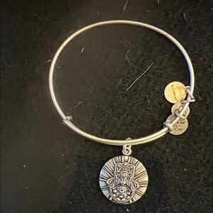 Alex and Ani Hamsah hand of Fatima charm bracelet silver tone, 2016